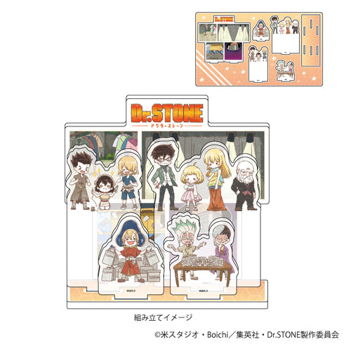 『Dr.STONE』プレミアム アクリルジオラマプレート 01 集合デザイン(グラフアートイラスト)